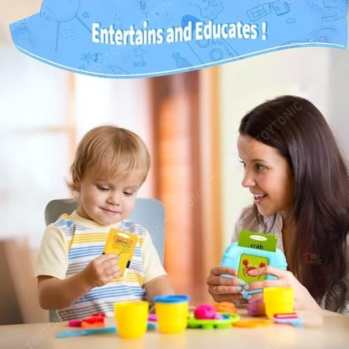 Talking Flash Cards Toy for Kids | 224-Word Learning Device for Toddlers | Montessori Learning Toys for Boys & Girls Ages 2-6 | Preschool Game & Birthday Present view 5
