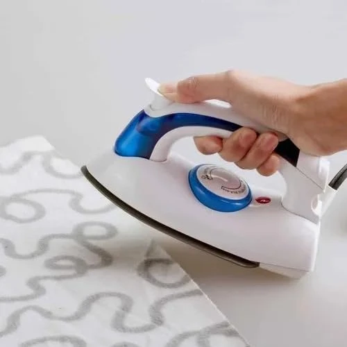 Mini Travel Steam Iron Dual Voltage, Compact Portable Clothes Iron with Foldable Handle, Non-Stick Soleplate Small Steam Iron Supports Dry & Steam Ironing for Home and Travel view 1