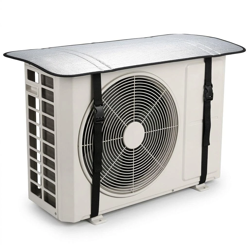AC Outdoor Unit Protector Cover | Waterproof & Heat Resistant Insulation Sheet | Heavy Duty AC Outdoor Cover for 1.5 Ton Split AC | Sun, Rain & Dust Protection view 1