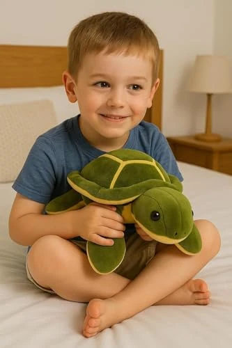Design Studio 26cm Turtle Soft Toy for Kids Tortoise Plush Toys Gift Babies Cuddly Animal Stuffed Cute Teddy Bear Plushie Safe & Huggable Gifts for Toddlers, Boys & Girls view 6