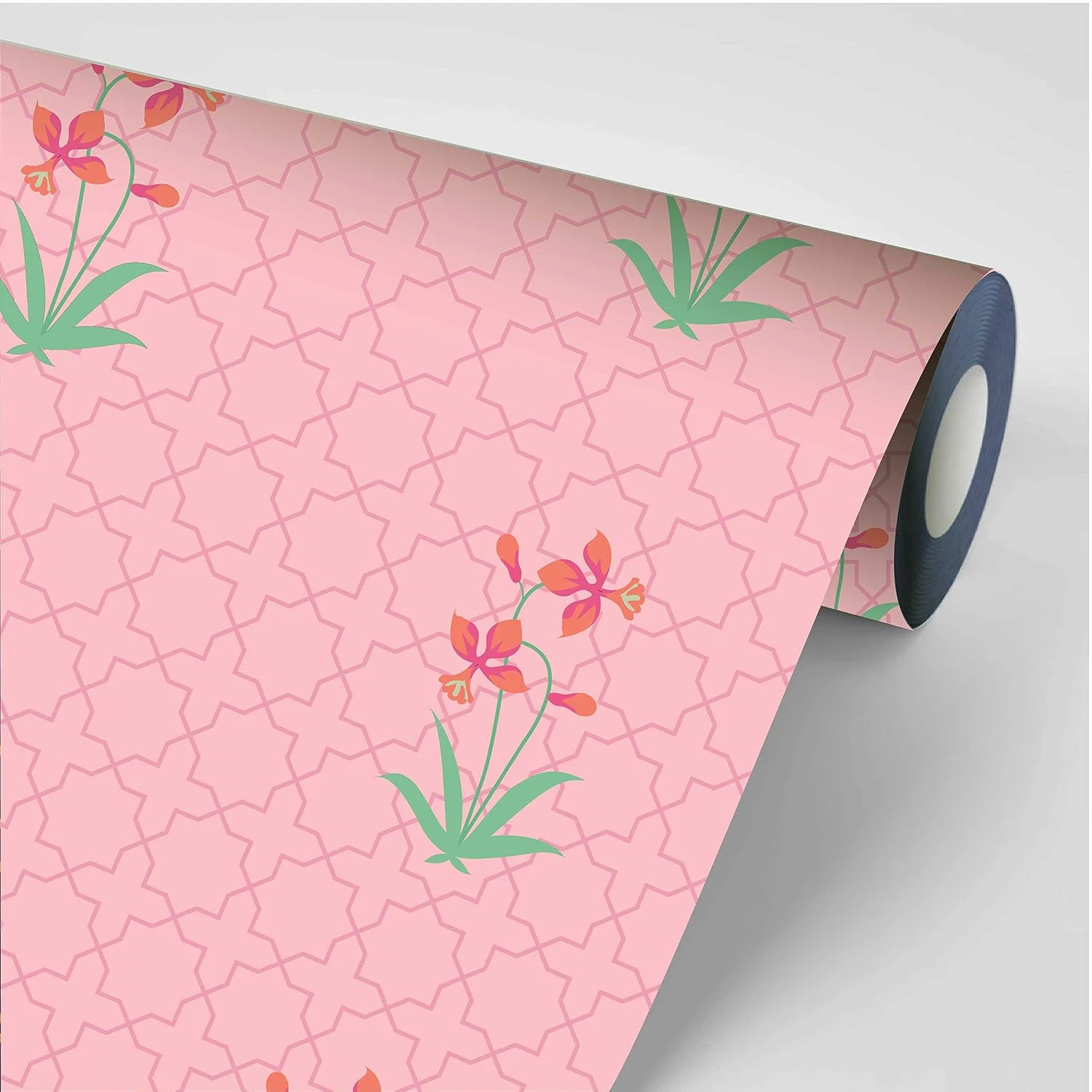 Design Studio | Vinyl Wallpaper | Beautiful Garden Lily | 228 cm X 45 cm (Pink) view 1