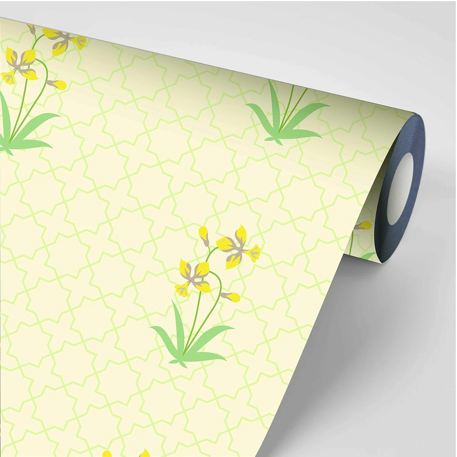 Design Studio | Vinyl Wallpaper | Beautiful Garden Lily | 228 cm X 45 cm (Yellow) view 1