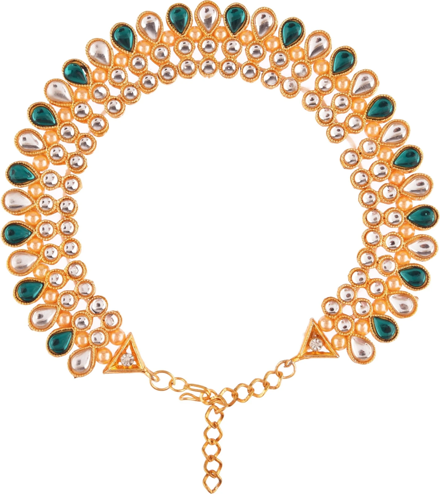 CATALYST CA P 2 GREEN PAYAL Alloy Anklet (Pack of 2) view 2
