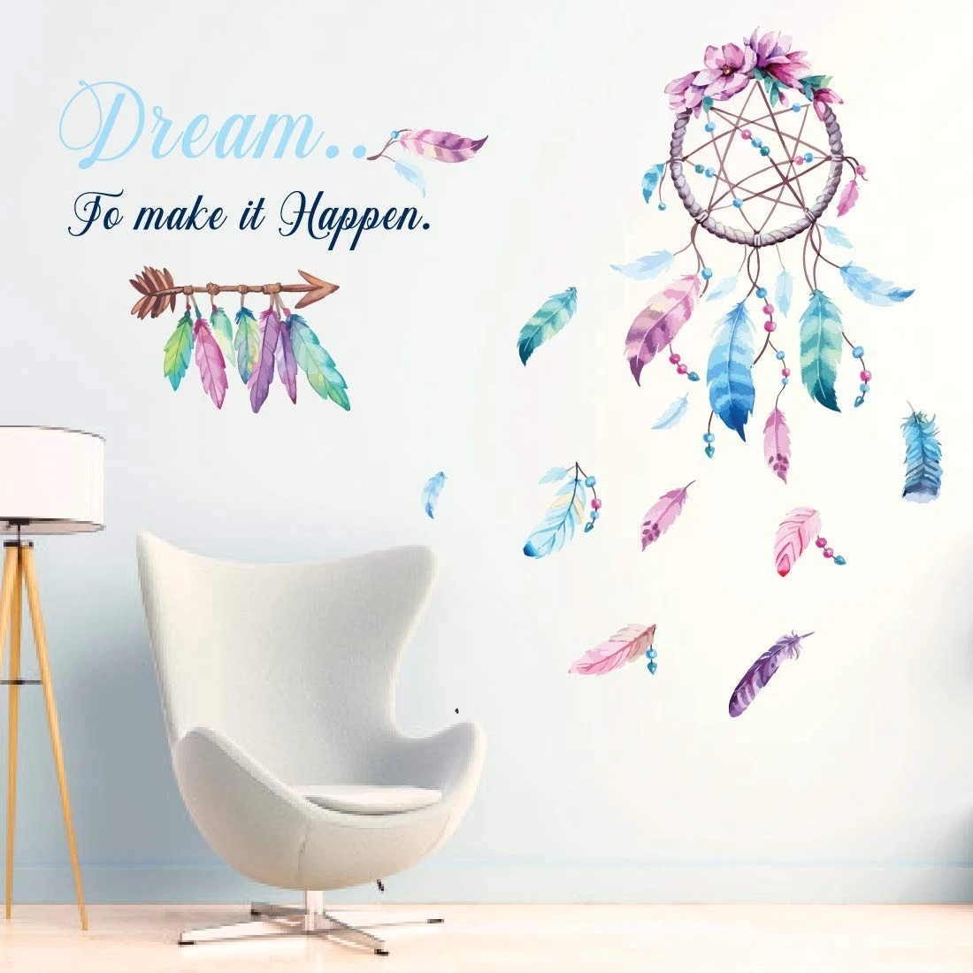 Design Studio Dream Catcher || Wall Sticker || Extra Large Vinyl || 90 cm x 60 cm view 1