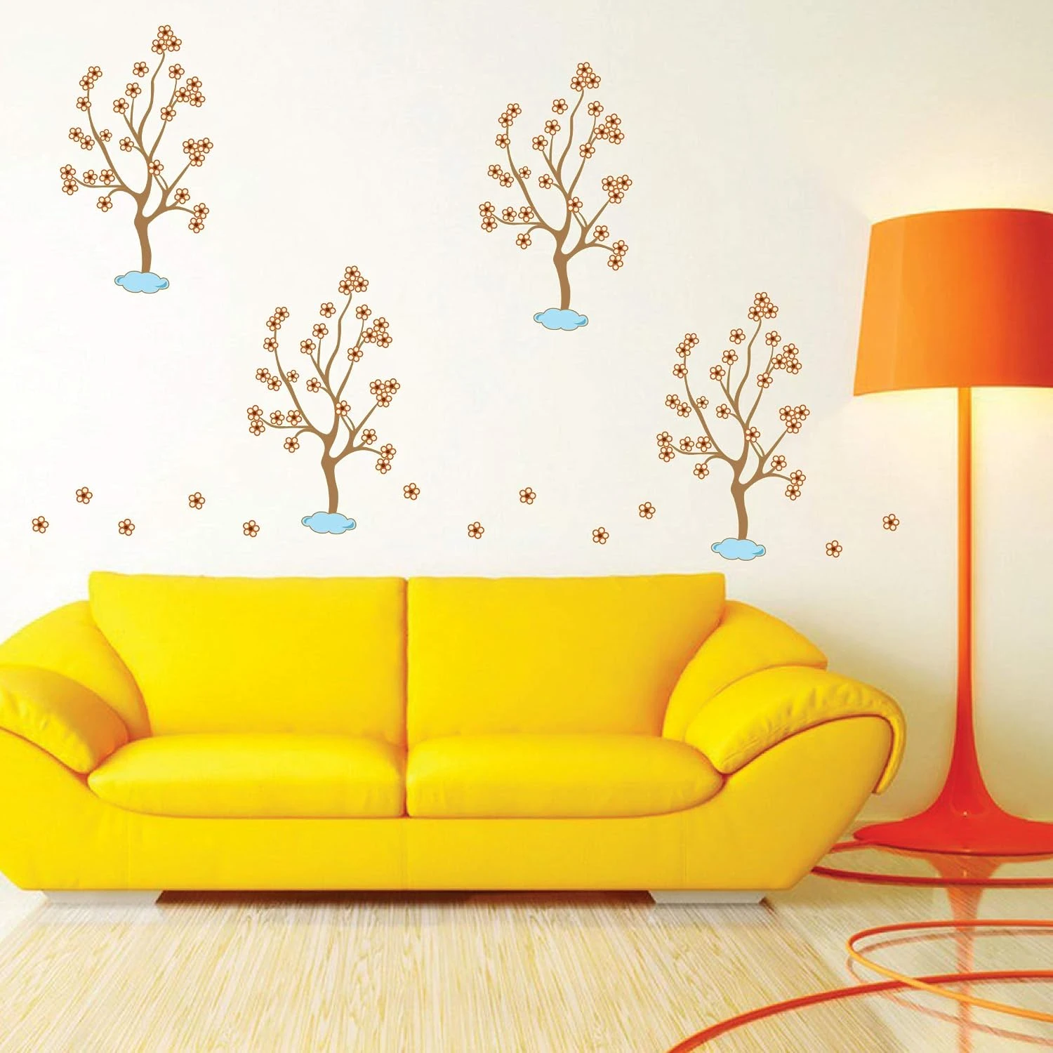 Design Studio || Orange Tree || Wall Sticker || 90 cm x 60 cm view 1