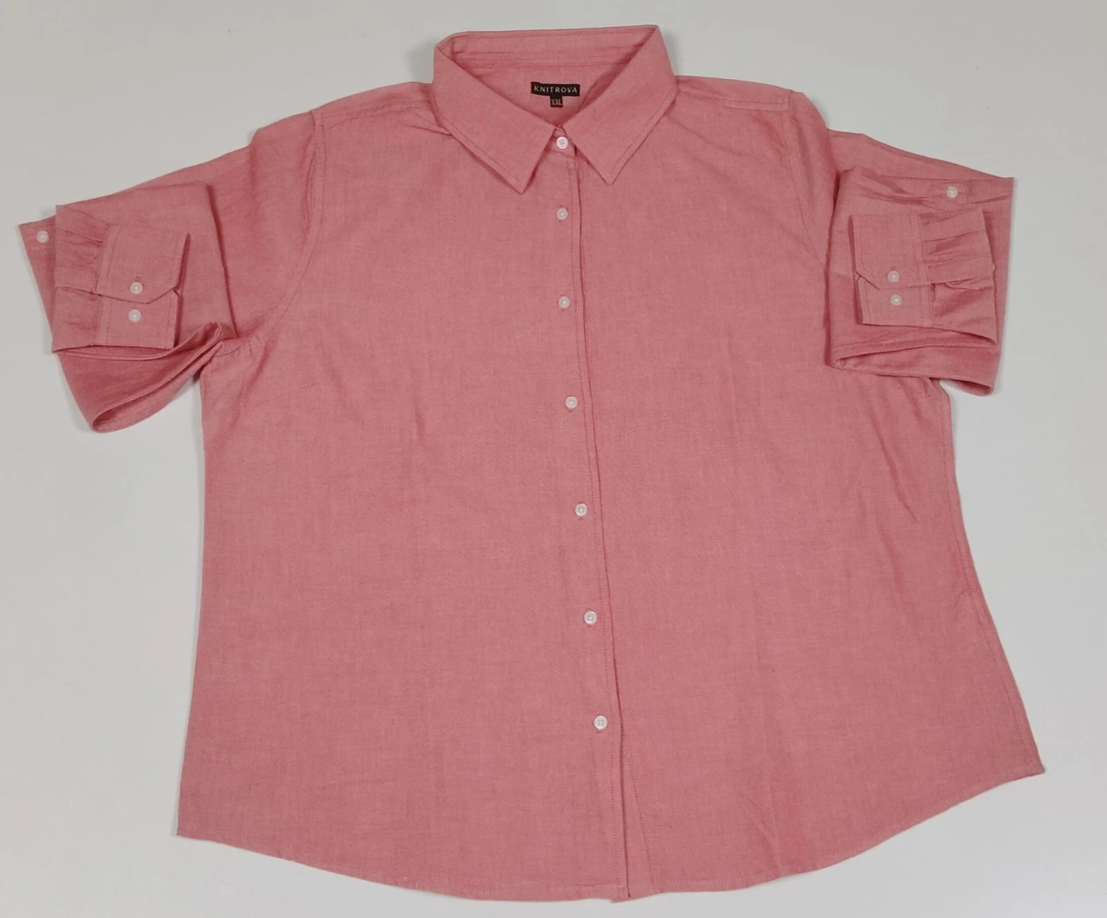 Women's Shirt - Dusty Rose 100% Cotton Oxford view 5