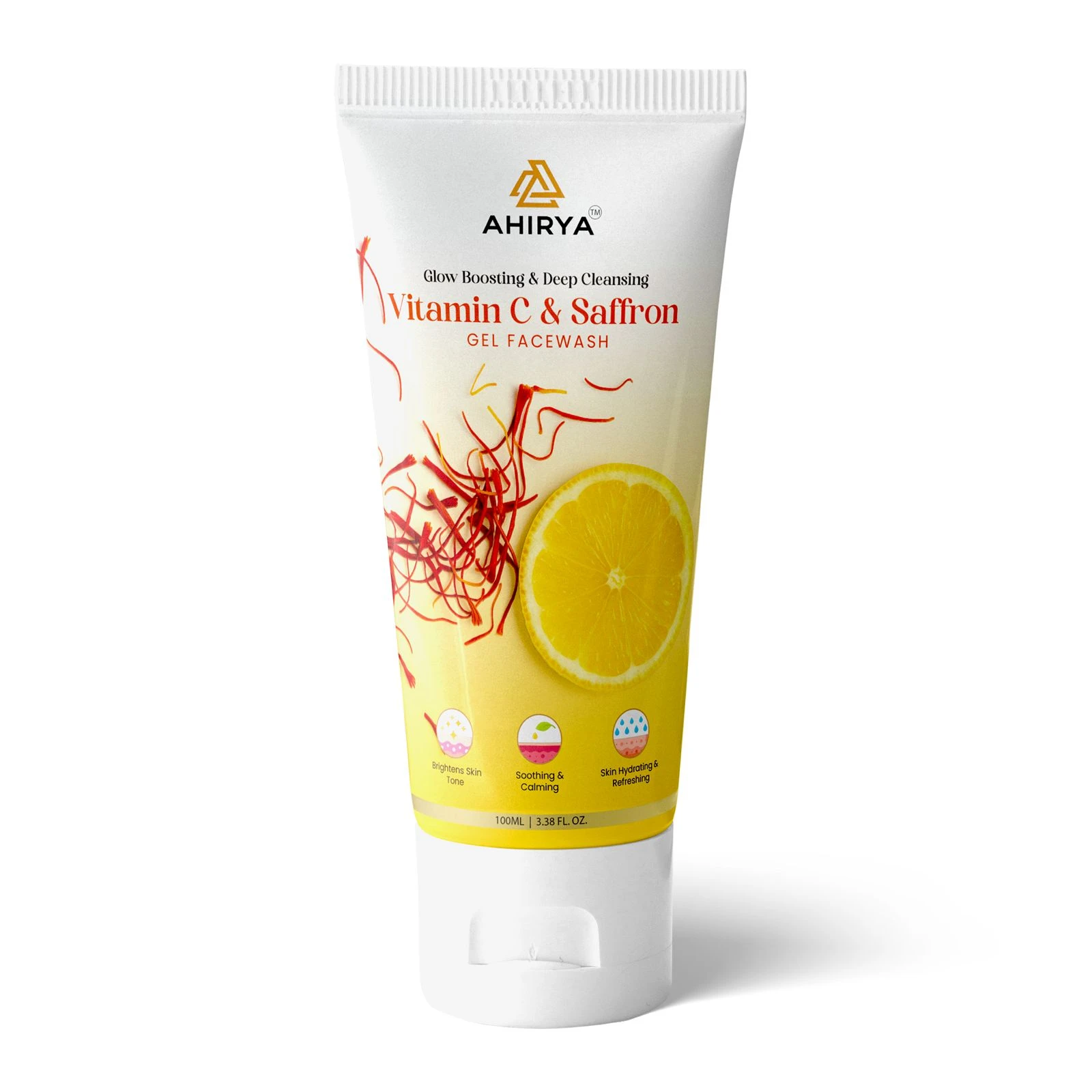 Ahirya Vitamin C & Saffron Gel Facewash, 100ml