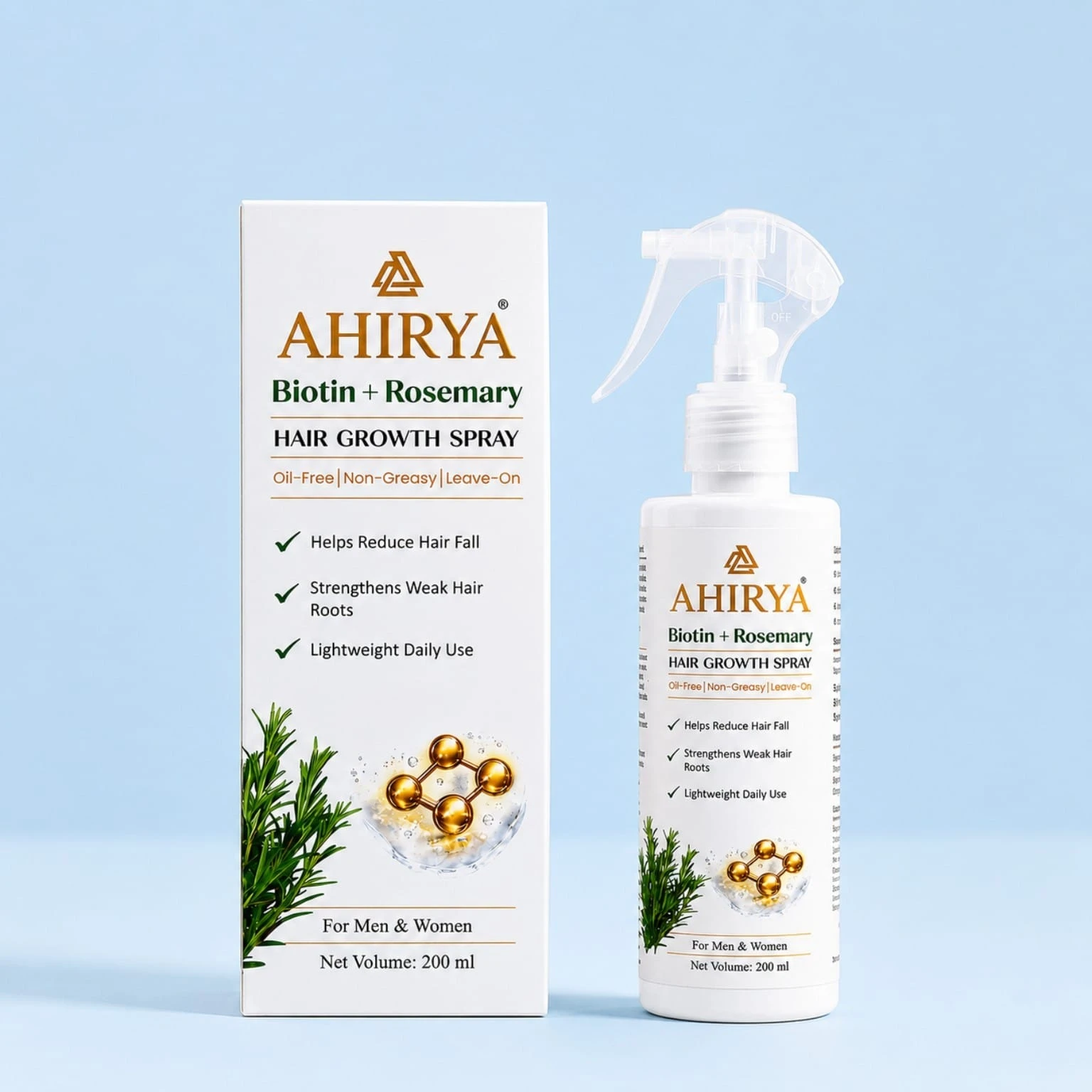 Ahirya Biotin + Rosemary Hair Growth Spray 200 ml