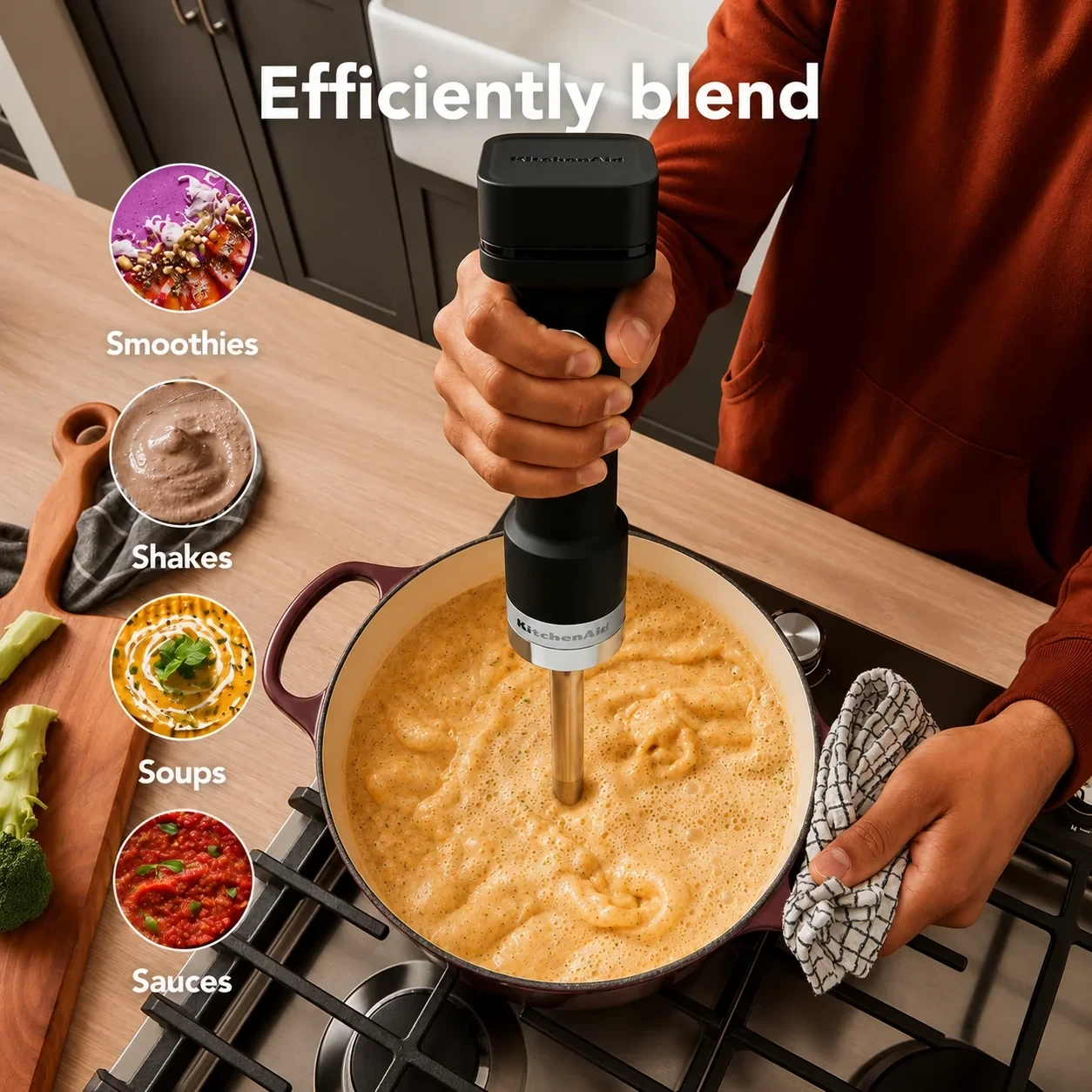 KitchenAid Go Cordless Hand Blender Complete Set– Black Matte (With Rechargeable Battery) view 8