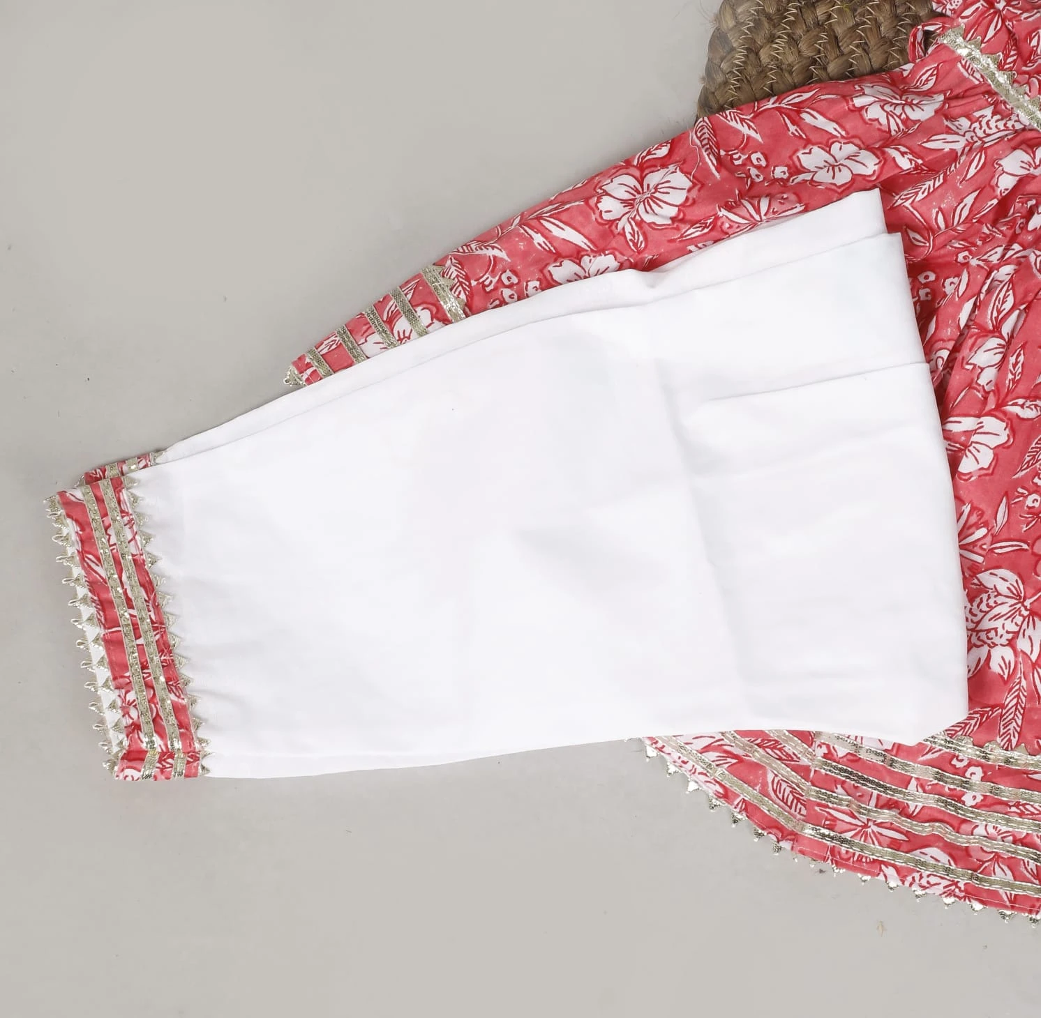 Boys Pink Printed Kurta Dhoti Set view 5