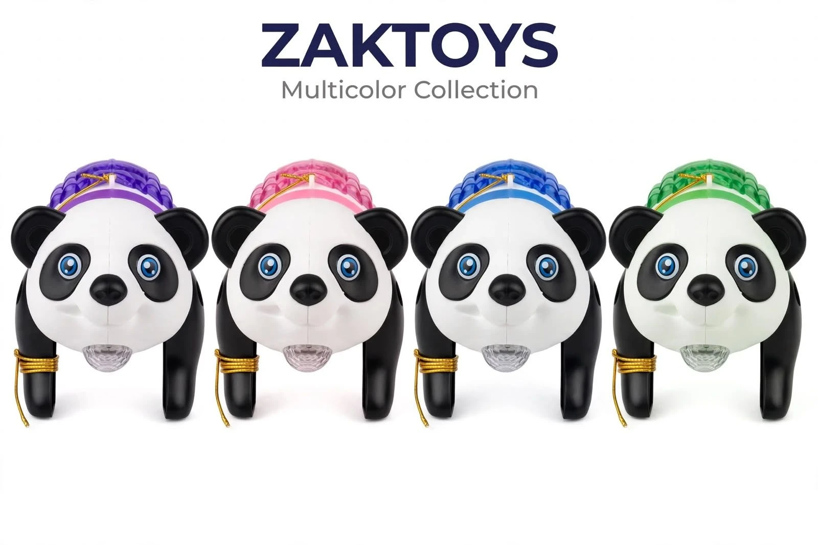 ZAKTOYS Musical Crawling Panda Toy view 3