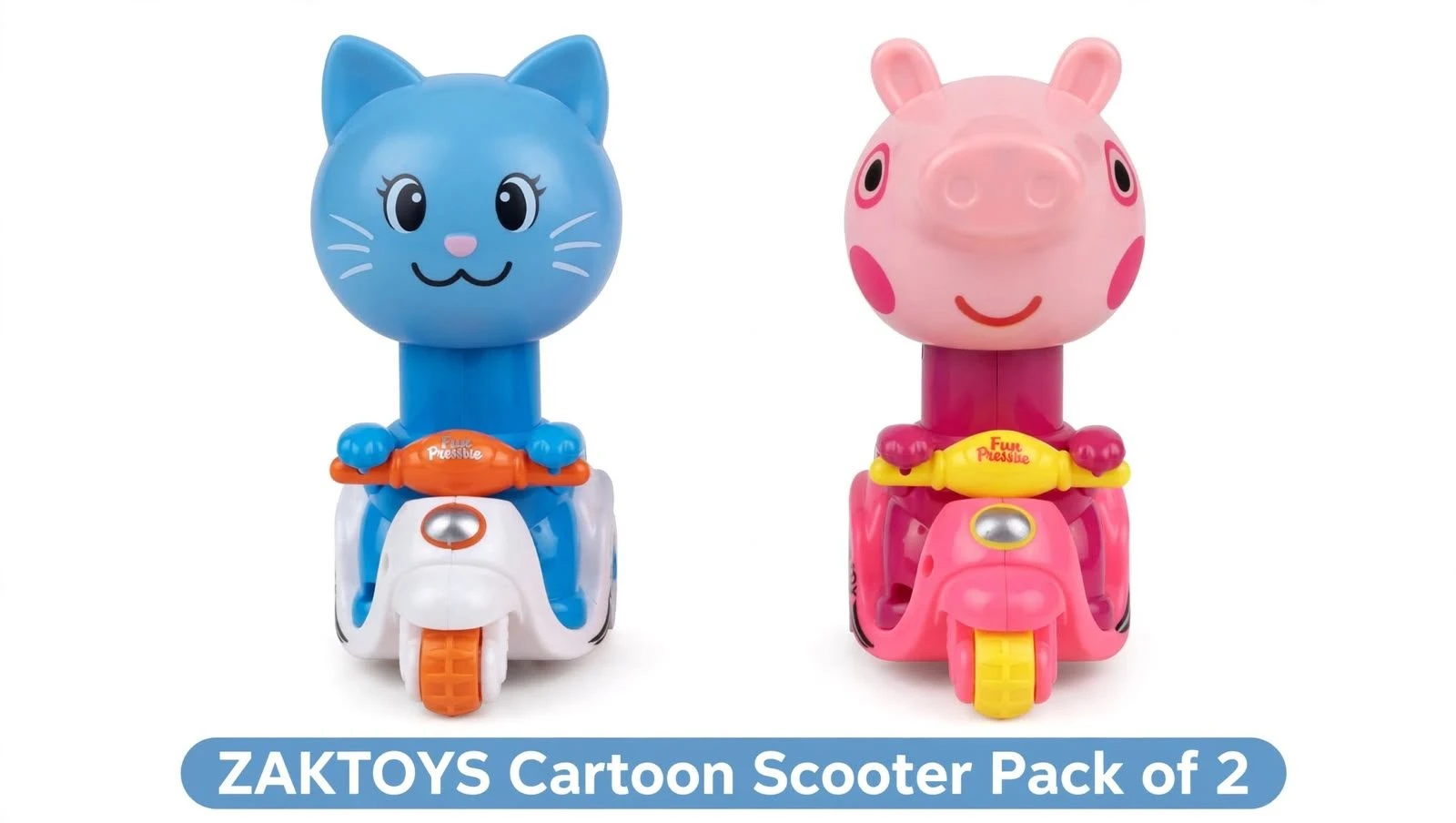 ZAKTOYS Cartoon Scooter Toys Pack of 2 view 2