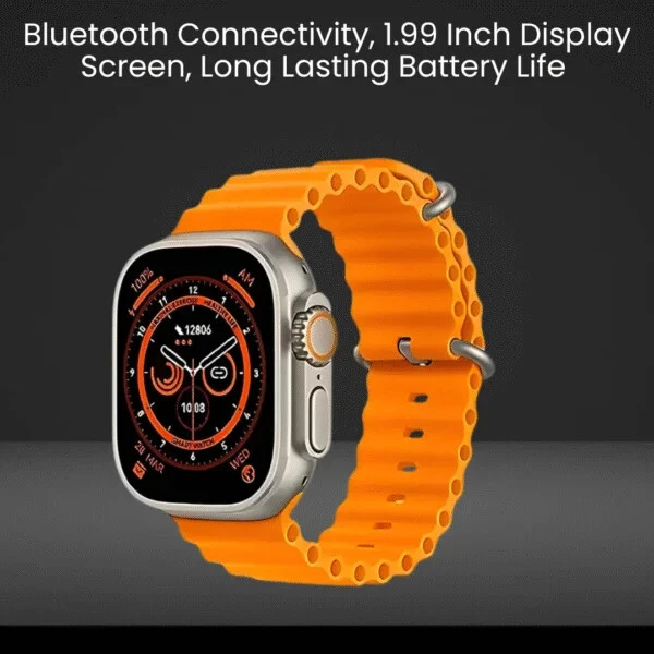 T800 Ultra Smart Watch for Men Women with Bluetooth Calling and Fitness Tracking view 3
